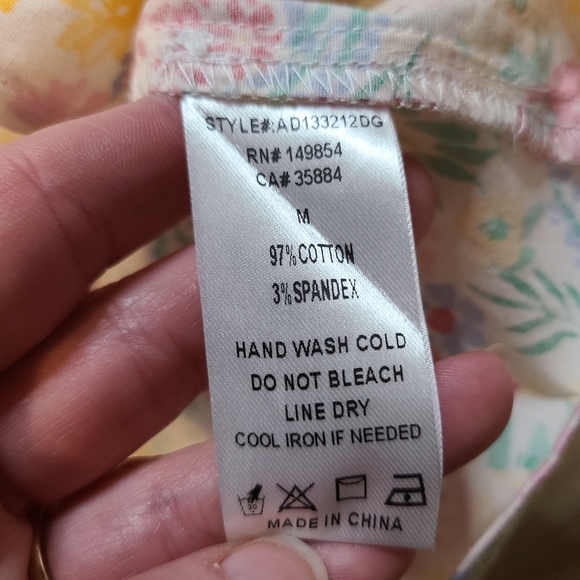 Sadie & Sage Floral Print Multicolor Tailored Fit Short Mini Tank Dress Womens M - Picture 6 of 9